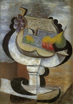 Compotier 1907 cubisme Pablo Picasso Peinture à l'huile
